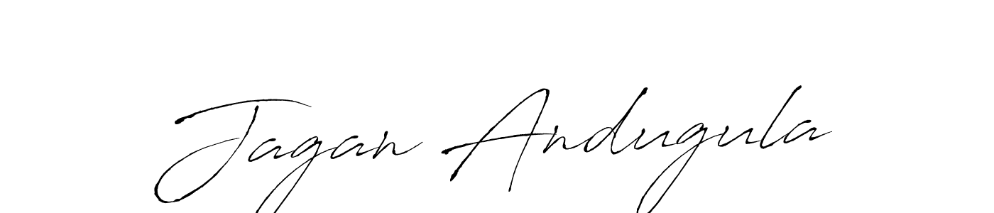 Make a beautiful signature design for name Jagan Andugula. With this signature (Antro_Vectra) style, you can create a handwritten signature for free. Jagan Andugula signature style 6 images and pictures png