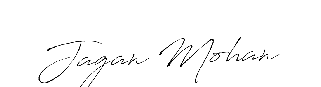How to make Jagan Mohan name signature. Use Antro_Vectra style for creating short signs online. This is the latest handwritten sign. Jagan Mohan signature style 6 images and pictures png