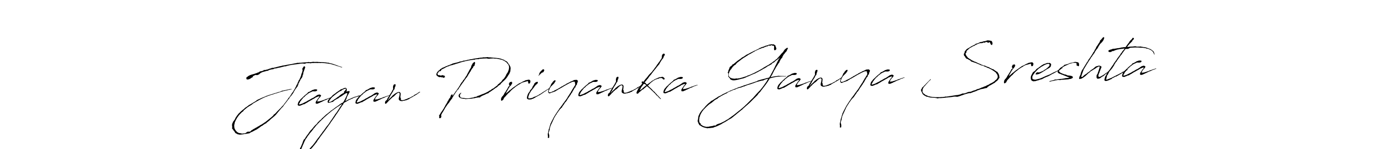 Antro_Vectra is a professional signature style that is perfect for those who want to add a touch of class to their signature. It is also a great choice for those who want to make their signature more unique. Get Jagan Priyanka Ganya Sreshta name to fancy signature for free. Jagan Priyanka Ganya Sreshta signature style 6 images and pictures png