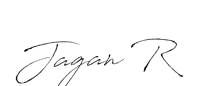 Jagan R stylish signature style. Best Handwritten Sign (Antro_Vectra) for my name. Handwritten Signature Collection Ideas for my name Jagan R. Jagan R signature style 6 images and pictures png