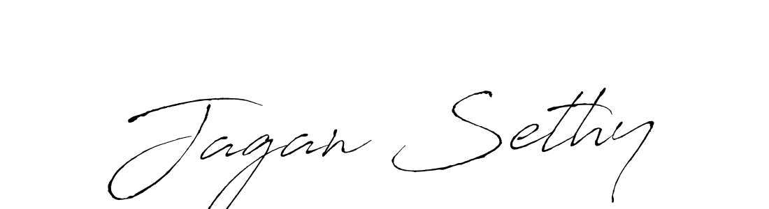 The best way (Antro_Vectra) to make a short signature is to pick only two or three words in your name. The name Jagan Sethy include a total of six letters. For converting this name. Jagan Sethy signature style 6 images and pictures png