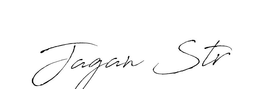 Create a beautiful signature design for name Jagan Str. With this signature (Antro_Vectra) fonts, you can make a handwritten signature for free. Jagan Str signature style 6 images and pictures png