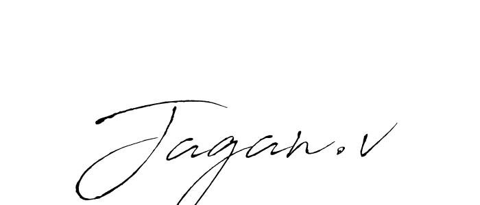 How to make Jagan.v signature? Antro_Vectra is a professional autograph style. Create handwritten signature for Jagan.v name. Jagan.v signature style 6 images and pictures png