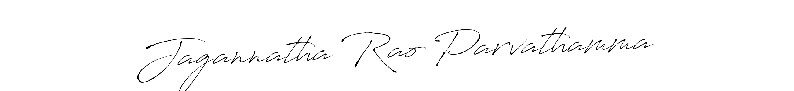 How to make Jagannatha Rao Parvathamma name signature. Use Antro_Vectra style for creating short signs online. This is the latest handwritten sign. Jagannatha Rao Parvathamma signature style 6 images and pictures png
