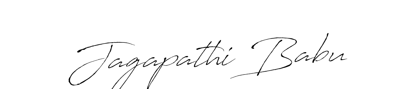 Create a beautiful signature design for name Jagapathi Babu. With this signature (Antro_Vectra) fonts, you can make a handwritten signature for free. Jagapathi Babu signature style 6 images and pictures png