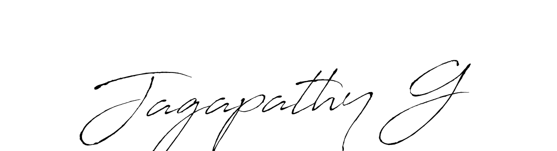 Create a beautiful signature design for name Jagapathy G. With this signature (Antro_Vectra) fonts, you can make a handwritten signature for free. Jagapathy G signature style 6 images and pictures png