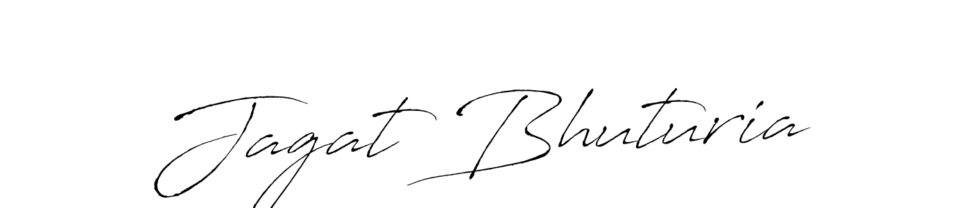 The best way (Antro_Vectra) to make a short signature is to pick only two or three words in your name. The name Jagat Bhuturia include a total of six letters. For converting this name. Jagat Bhuturia signature style 6 images and pictures png