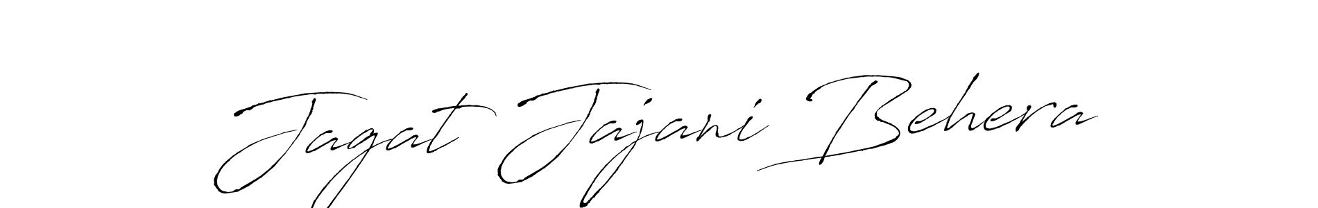 Design your own signature with our free online signature maker. With this signature software, you can create a handwritten (Antro_Vectra) signature for name Jagat Jajani Behera. Jagat Jajani Behera signature style 6 images and pictures png