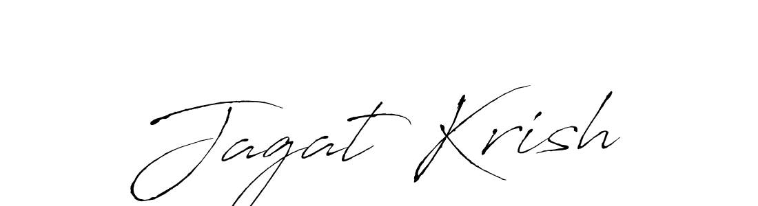 Jagat Krish stylish signature style. Best Handwritten Sign (Antro_Vectra) for my name. Handwritten Signature Collection Ideas for my name Jagat Krish. Jagat Krish signature style 6 images and pictures png