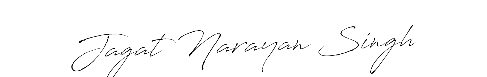 Make a beautiful signature design for name Jagat Narayan Singh. With this signature (Antro_Vectra) style, you can create a handwritten signature for free. Jagat Narayan Singh signature style 6 images and pictures png