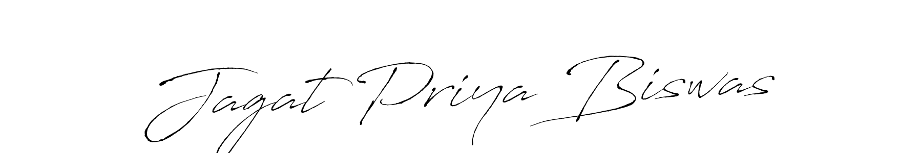 Antro_Vectra is a professional signature style that is perfect for those who want to add a touch of class to their signature. It is also a great choice for those who want to make their signature more unique. Get Jagat Priya Biswas name to fancy signature for free. Jagat Priya Biswas signature style 6 images and pictures png