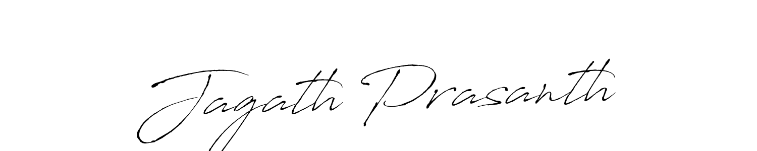 Make a beautiful signature design for name Jagath Prasanth. With this signature (Antro_Vectra) style, you can create a handwritten signature for free. Jagath Prasanth signature style 6 images and pictures png