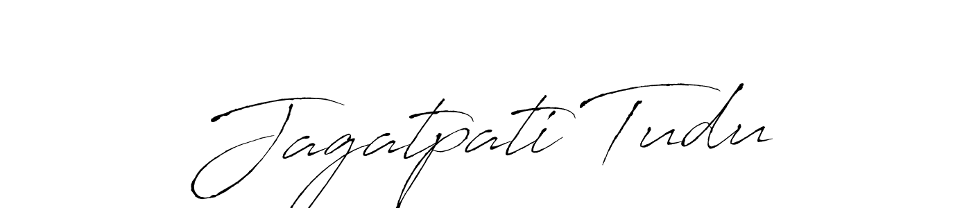 Create a beautiful signature design for name Jagatpati Tudu. With this signature (Antro_Vectra) fonts, you can make a handwritten signature for free. Jagatpati Tudu signature style 6 images and pictures png