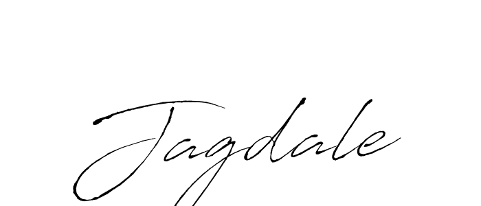 Jagdale stylish signature style. Best Handwritten Sign (Antro_Vectra) for my name. Handwritten Signature Collection Ideas for my name Jagdale. Jagdale signature style 6 images and pictures png