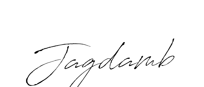 Design your own signature with our free online signature maker. With this signature software, you can create a handwritten (Antro_Vectra) signature for name Jagdamb. Jagdamb signature style 6 images and pictures png