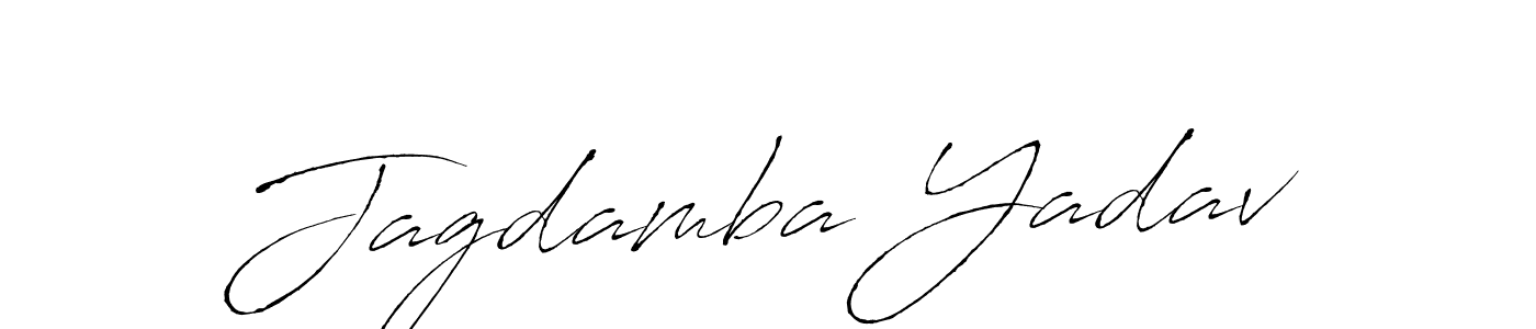 Design your own signature with our free online signature maker. With this signature software, you can create a handwritten (Antro_Vectra) signature for name Jagdamba Yadav. Jagdamba Yadav signature style 6 images and pictures png