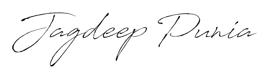 Create an unforgettable impression when signing with Jagdeep Punia name styled in Antro_Vectra typography. 100% free online generator. Jagdeep Punia signature style 6 images and pictures png