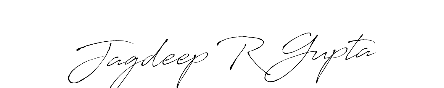 Design your own signature with our free online signature maker. With this signature software, you can create a handwritten (Antro_Vectra) signature for name Jagdeep R Gupta. Jagdeep R Gupta signature style 6 images and pictures png