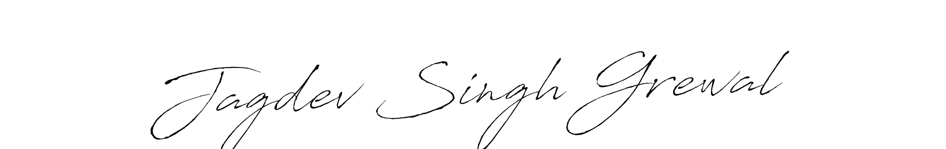 How to make Jagdev Singh Grewal name signature. Use Antro_Vectra style for creating short signs online. This is the latest handwritten sign. Jagdev Singh Grewal signature style 6 images and pictures png