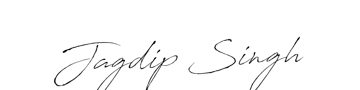 Design your own signature with our free online signature maker. With this signature software, you can create a handwritten (Antro_Vectra) signature for name Jagdip Singh. Jagdip Singh signature style 6 images and pictures png