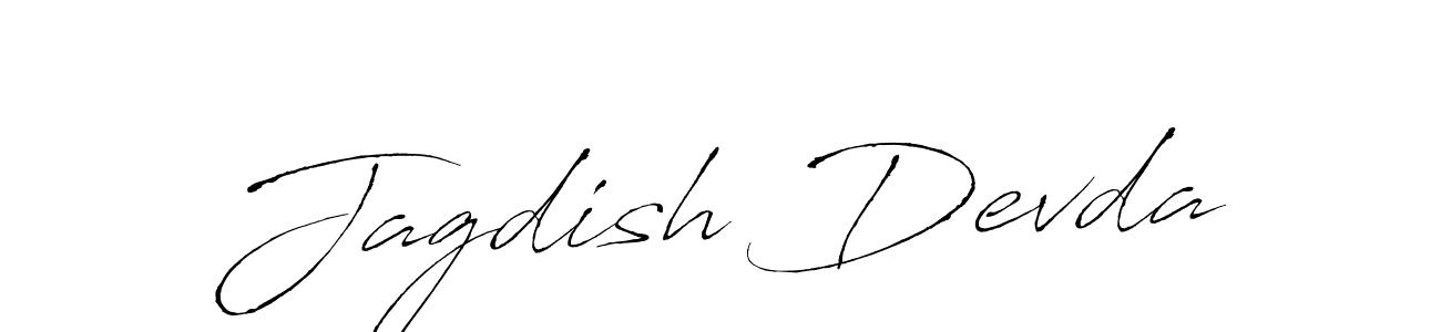 Make a beautiful signature design for name Jagdish Devda. With this signature (Antro_Vectra) style, you can create a handwritten signature for free. Jagdish Devda signature style 6 images and pictures png