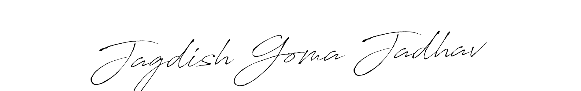 Use a signature maker to create a handwritten signature online. With this signature software, you can design (Antro_Vectra) your own signature for name Jagdish Goma Jadhav. Jagdish Goma Jadhav signature style 6 images and pictures png