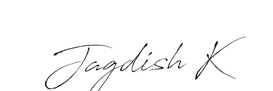 if you are searching for the best signature style for your name Jagdish K. so please give up your signature search. here we have designed multiple signature styles  using Antro_Vectra. Jagdish K signature style 6 images and pictures png