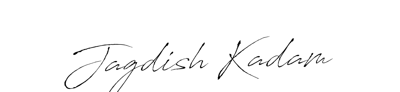 How to make Jagdish Kadam name signature. Use Antro_Vectra style for creating short signs online. This is the latest handwritten sign. Jagdish Kadam signature style 6 images and pictures png