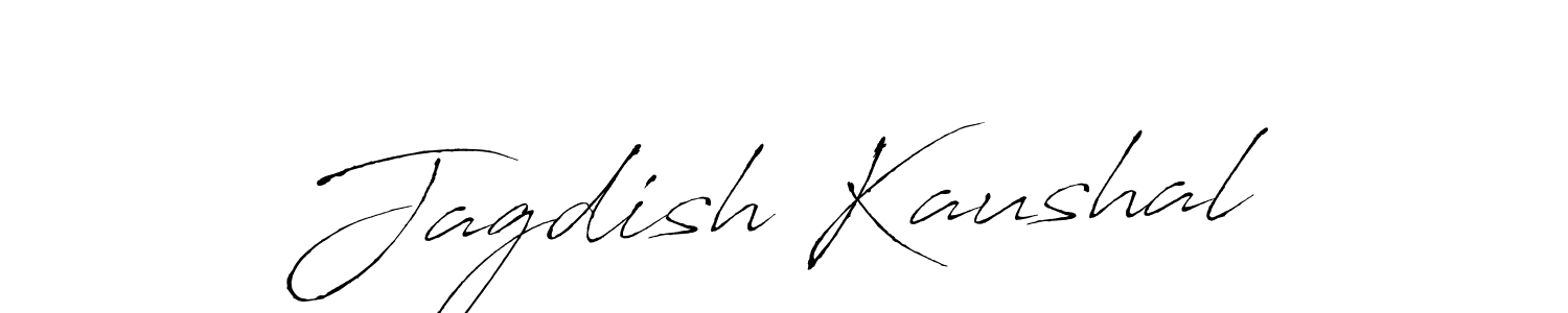 How to make Jagdish Kaushal name signature. Use Antro_Vectra style for creating short signs online. This is the latest handwritten sign. Jagdish Kaushal signature style 6 images and pictures png