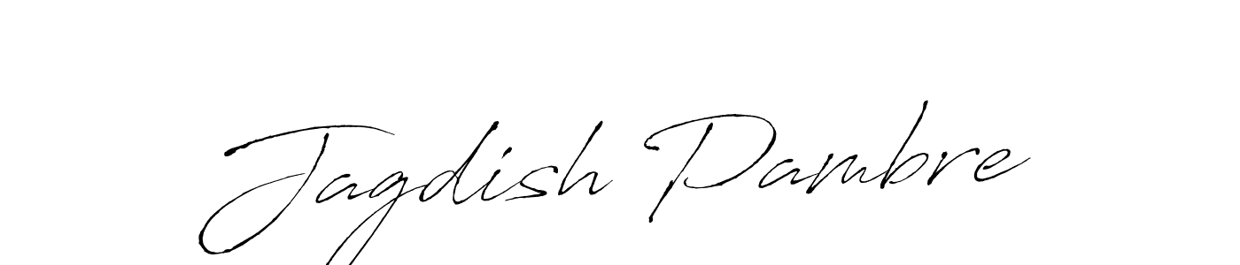 Use a signature maker to create a handwritten signature online. With this signature software, you can design (Antro_Vectra) your own signature for name Jagdish Pambre. Jagdish Pambre signature style 6 images and pictures png