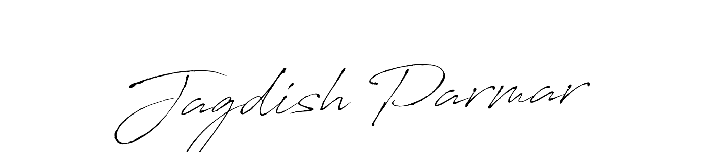 How to make Jagdish Parmar name signature. Use Antro_Vectra style for creating short signs online. This is the latest handwritten sign. Jagdish Parmar signature style 6 images and pictures png