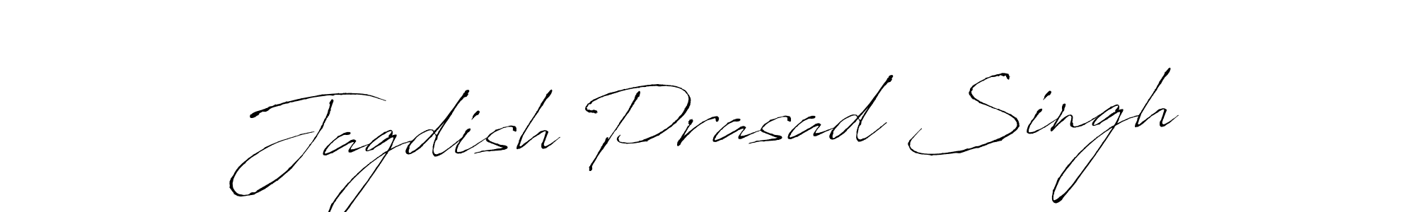 Make a beautiful signature design for name Jagdish Prasad Singh. With this signature (Antro_Vectra) style, you can create a handwritten signature for free. Jagdish Prasad Singh signature style 6 images and pictures png