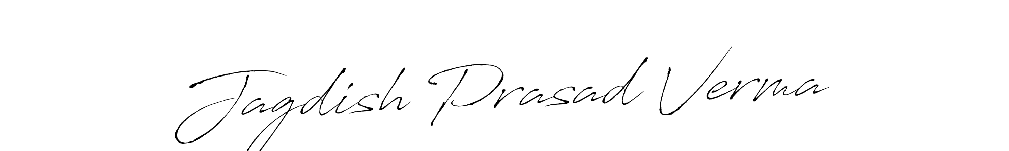 This is the best signature style for the Jagdish Prasad Verma name. Also you like these signature font (Antro_Vectra). Mix name signature. Jagdish Prasad Verma signature style 6 images and pictures png