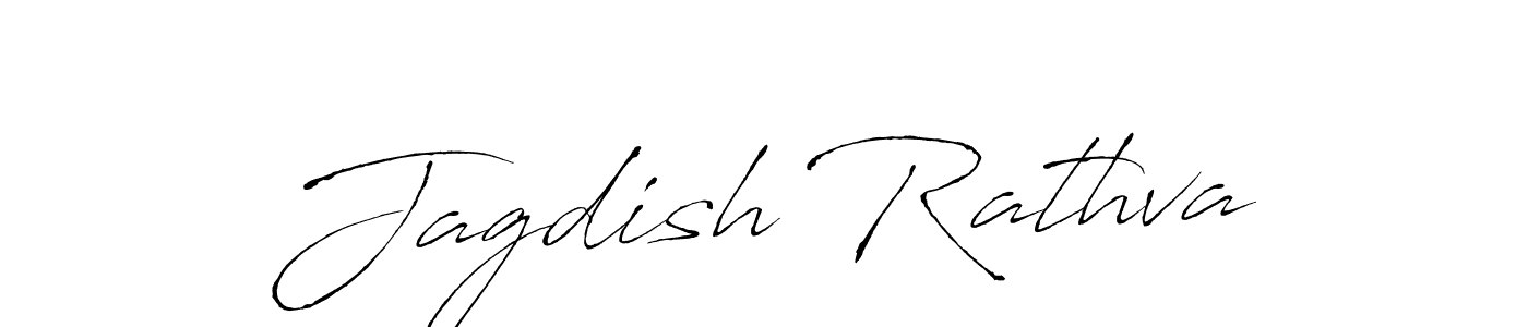 How to make Jagdish Rathva name signature. Use Antro_Vectra style for creating short signs online. This is the latest handwritten sign. Jagdish Rathva signature style 6 images and pictures png