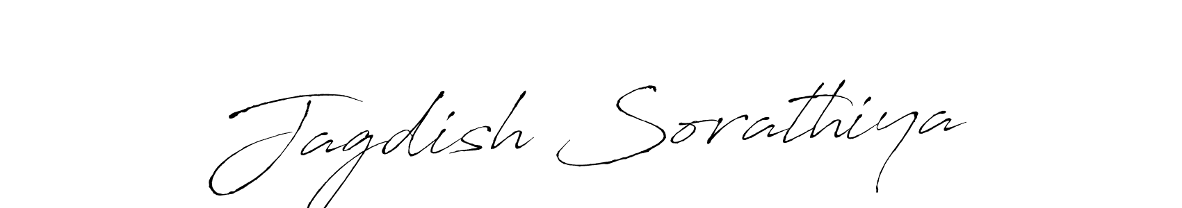 Use a signature maker to create a handwritten signature online. With this signature software, you can design (Antro_Vectra) your own signature for name Jagdish Sorathiya. Jagdish Sorathiya signature style 6 images and pictures png