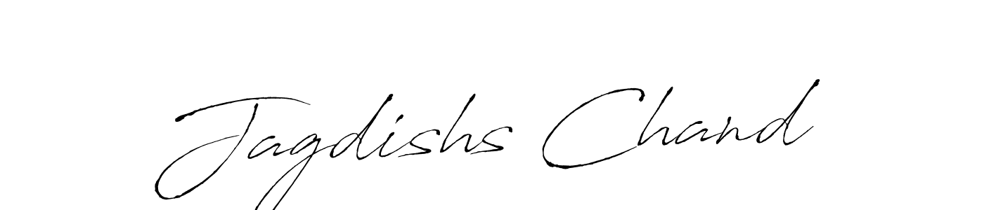 Make a beautiful signature design for name Jagdishs Chand. With this signature (Antro_Vectra) style, you can create a handwritten signature for free. Jagdishs Chand signature style 6 images and pictures png