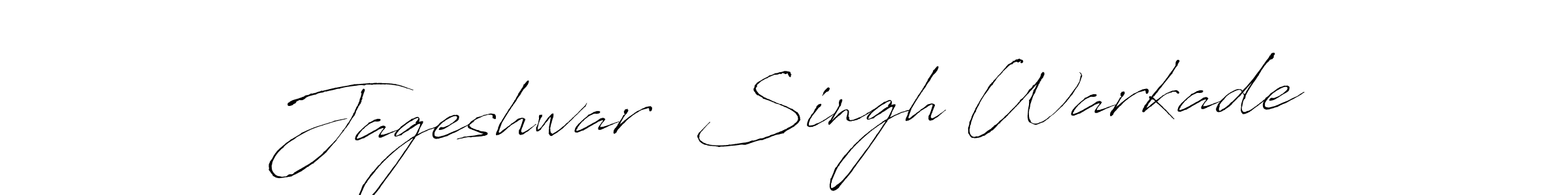 Antro_Vectra is a professional signature style that is perfect for those who want to add a touch of class to their signature. It is also a great choice for those who want to make their signature more unique. Get Jageshwar  Singh Warkade name to fancy signature for free. Jageshwar  Singh Warkade signature style 6 images and pictures png