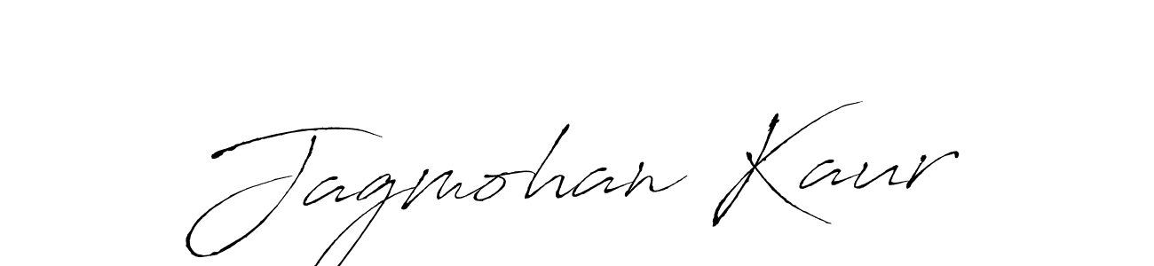 Make a beautiful signature design for name Jagmohan Kaur. With this signature (Antro_Vectra) style, you can create a handwritten signature for free. Jagmohan Kaur signature style 6 images and pictures png