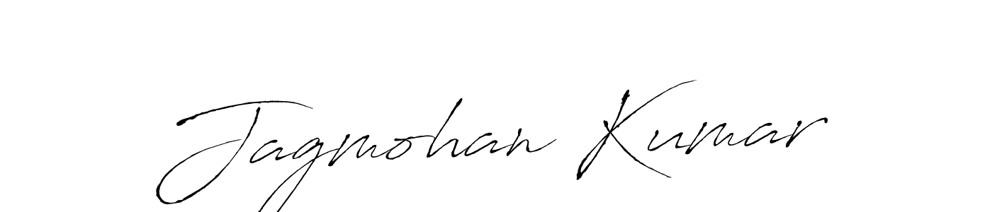 How to make Jagmohan Kumar name signature. Use Antro_Vectra style for creating short signs online. This is the latest handwritten sign. Jagmohan Kumar signature style 6 images and pictures png