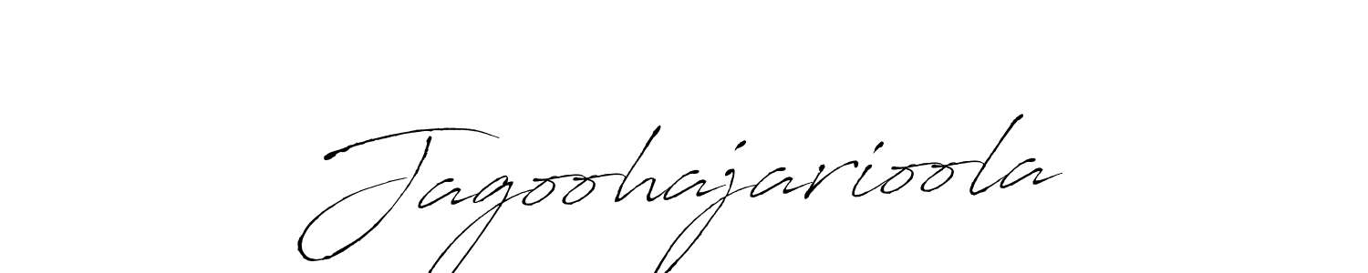 How to make Jagoohajarioola name signature. Use Antro_Vectra style for creating short signs online. This is the latest handwritten sign. Jagoohajarioola signature style 6 images and pictures png