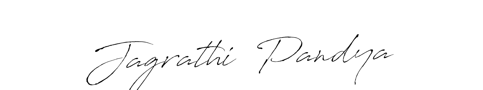 How to make Jagrathi  Pandya signature? Antro_Vectra is a professional autograph style. Create handwritten signature for Jagrathi  Pandya name. Jagrathi  Pandya signature style 6 images and pictures png