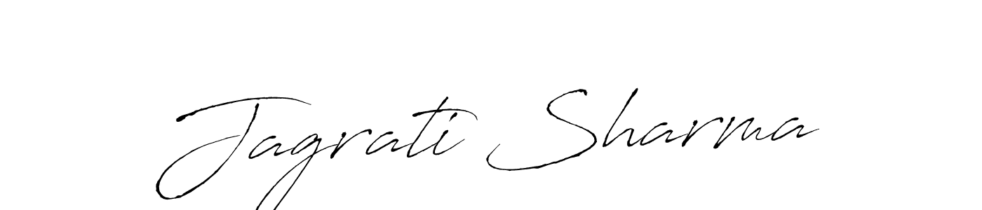 Make a beautiful signature design for name Jagrati Sharma. With this signature (Antro_Vectra) style, you can create a handwritten signature for free. Jagrati Sharma signature style 6 images and pictures png