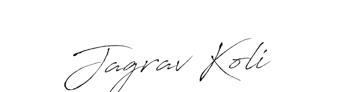 Similarly Antro_Vectra is the best handwritten signature design. Signature creator online .You can use it as an online autograph creator for name Jagrav Koli. Jagrav Koli signature style 6 images and pictures png