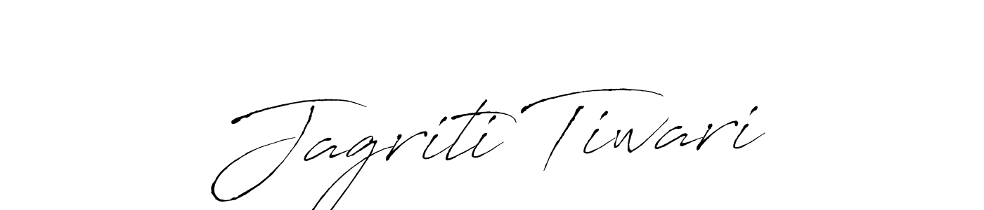 Make a beautiful signature design for name Jagriti Tiwari. With this signature (Antro_Vectra) style, you can create a handwritten signature for free. Jagriti Tiwari signature style 6 images and pictures png