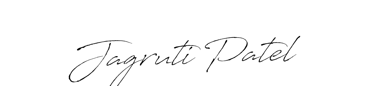 Make a beautiful signature design for name Jagruti Patel. With this signature (Antro_Vectra) style, you can create a handwritten signature for free. Jagruti Patel signature style 6 images and pictures png