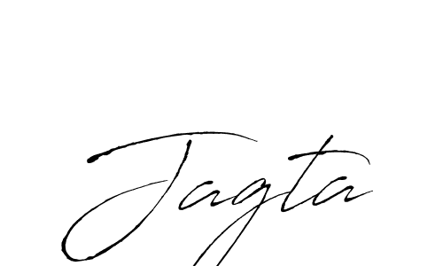 Use a signature maker to create a handwritten signature online. With this signature software, you can design (Antro_Vectra) your own signature for name Jagta. Jagta signature style 6 images and pictures png