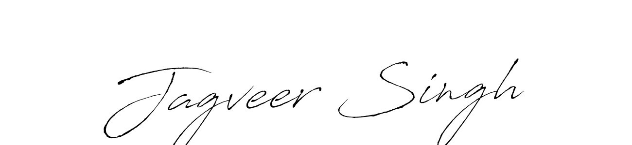 How to make Jagveer Singh name signature. Use Antro_Vectra style for creating short signs online. This is the latest handwritten sign. Jagveer Singh signature style 6 images and pictures png