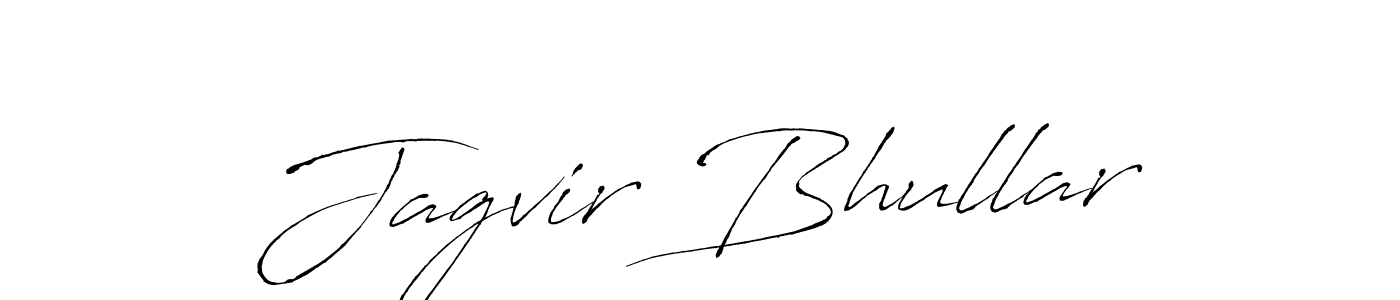 Make a beautiful signature design for name Jagvir Bhullar. With this signature (Antro_Vectra) style, you can create a handwritten signature for free. Jagvir Bhullar signature style 6 images and pictures png