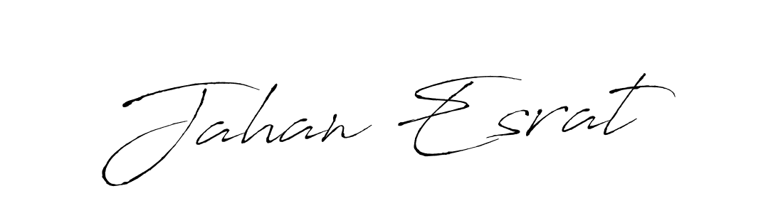 The best way (Antro_Vectra) to make a short signature is to pick only two or three words in your name. The name Jahan Esrat include a total of six letters. For converting this name. Jahan Esrat signature style 6 images and pictures png