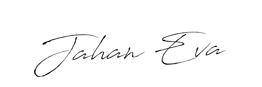 Jahan Eva stylish signature style. Best Handwritten Sign (Antro_Vectra) for my name. Handwritten Signature Collection Ideas for my name Jahan Eva. Jahan Eva signature style 6 images and pictures png